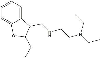 N,N-Diethyl-N'-[(2,3-dihydro-2-ethylbenzofuran-3-yl)methyl]ethylenediamine Struktur