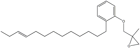 2-(10-Tridecenyl)phenyl 2-methylglycidyl ether Struktur