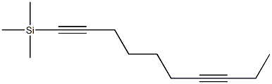 (1,7-Decadiynyl)trimethylsilane Struktur