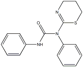 N,N'-Diphenyl-N-[(5,6-dihydro-4H-1,3-thiazin)-2-yl]urea Struktur