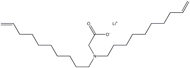 N,N-Di(9-decenyl)aminoacetic acid lithium salt Struktur