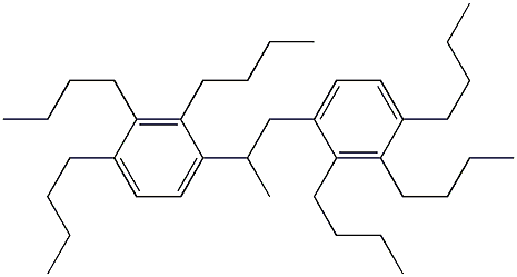 4,4'-(1,2-Propanediyl)bis(1,2,3-tributylbenzene) Struktur