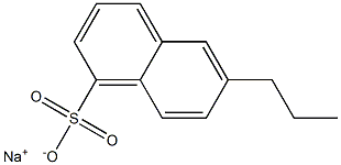 6-Propyl-1-naphthalenesulfonic acid sodium salt Struktur