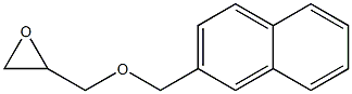 2-[(2-Naphtylmethoxy)methyl]oxirane Struktur