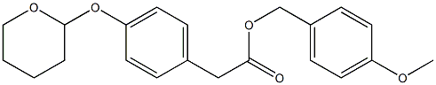 [p-(Tetrahydro-2H-pyran-2-yloxy)phenyl]acetic acid 4-methoxybenzyl ester Struktur