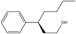 [S,(+)]-3-Phenyl-1-heptanol Struktur