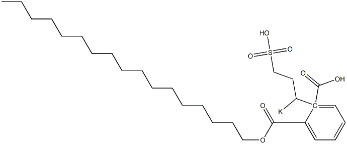 Phthalic acid 1-heptadecyl 2-(1-potassiosulfopropyl) ester Struktur