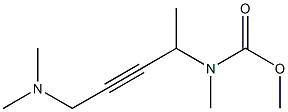 N-Methyl-N-[1-methyl-4-dimethylamino-2-butynyl]carbamic acid methyl ester Struktur