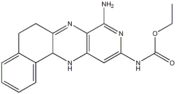 N-[(8-Amino-5,6,12,12a-tetrahydro-7,9,12-triazabenz[a]anthracen)-10-yl]carbamic acid ethyl ester Struktur