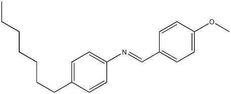 N-(4-Methoxybenzylidene)-4-heptylaniline Struktur