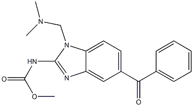 N-[5-Benzoyl-1-dimethylaminomethyl-1H-benzimidazol-2-yl]carbamic acid methyl ester Struktur