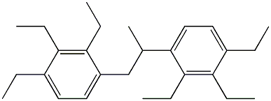 4,4'-(1,2-Propanediyl)bis(1,2,3-triethylbenzene) Struktur