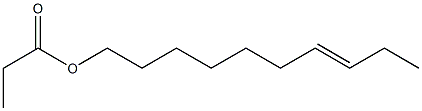 Propionic acid 7-decenyl ester Struktur