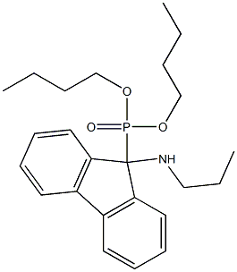 [9-(Propylamino)-9H-fluoren-9-yl]phosphonic acid dibutyl ester Struktur