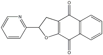 2-(Pyridin-2-yl)-2,3-dihydronaphtho[2,3-b]furan-4,9-dione Struktur