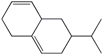 1,2,4a,5,6,7-Hexahydro-6-isopropylnaphthalene Struktur