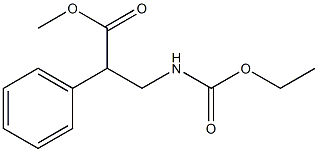 2-Phenyl-3-(ethoxycarbonylamino)propionic acid methyl ester Struktur