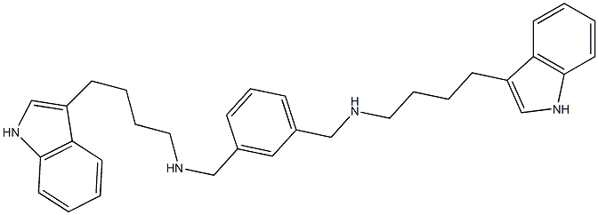 3,3'-(1,3-Phenylene)bis(methyleneimino)bis(tetramethylene)bis(1H-indole) Struktur