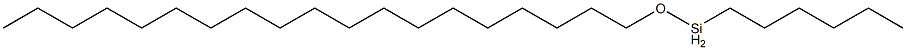 Hexyl(nonadecyloxy)silane Struktur