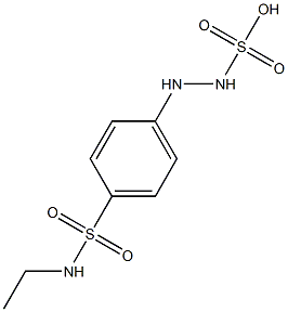 2-[p-(Ethylsulfamoyl)phenyl]hydrazinesulfonic acid Struktur