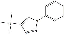 1-Phenyl-4-(trimethylsilyl)-1H-1,2,3-triazole Struktur