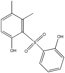 2,2'-Dihydroxy-5,6-dimethyl[sulfonylbisbenzene] Struktur