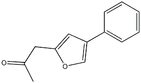 4-Phenyl-2-(2-oxopropyl)furan Struktur