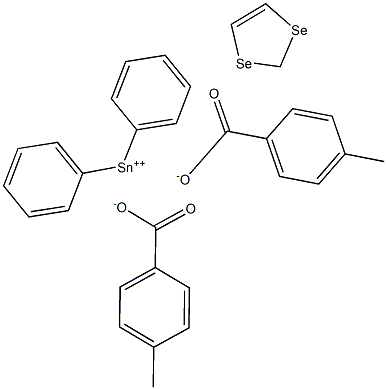 Diphenylstannanediselenolebis(4-methylbenzoate) Struktur