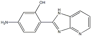 2-[1H-Imidazo[4,5-b]pyridin-2-yl]-5-aminophenol Struktur