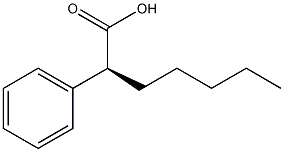 [S,(+)]-2-Phenylheptanoic acid Struktur