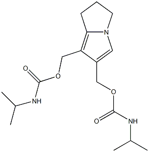 2,3-Dihydro-1H-pyrrolizine-6,7-dimethanol bis[N-(isopropyl)carbamate] Struktur