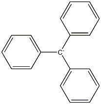 Triphenylmethyl cation Struktur