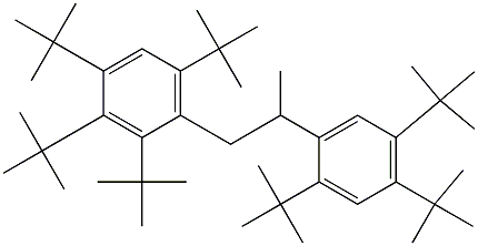 1-(2,3,4,6-Tetra-tert-butylphenyl)-2-(2,4,5-tri-tert-butylphenyl)propane Struktur