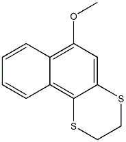 2,3-Dihydro6-methoxynaphtho[1,2-b]-1,4-dithiin Struktur