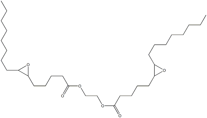 Bis(6,7-epoxypentadecanoic acid)1,2-ethanediyl ester Struktur