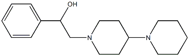 1-Phenyl-2-[4-(1-piperidinyl)-1-piperidinyl]ethanol Struktur