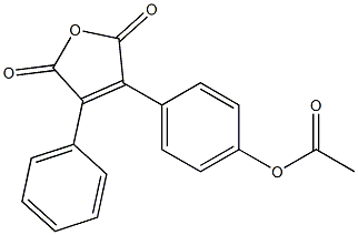 3-(4-Acetyloxyphenyl)-4-phenylfuran-2,5-dione Struktur