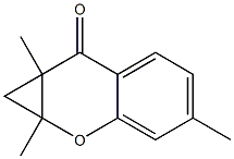 1,1a-Dihydro-1a,4,7a-trimethylbenzo[b]cyclopropa[e]pyran-7(7aH)-one Struktur