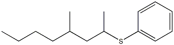 2-Phenylthio-4-methyloctane Struktur