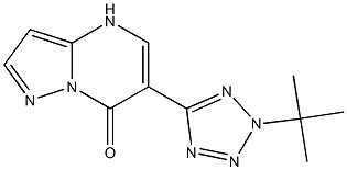 6-(2-tert-Butyl-2H-tetrazol-5-yl)pyrazolo[1,5-a]pyrimidin-7(4H)-one Struktur