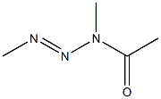 3-Acetyl-1,3-dimethyltriazene Struktur