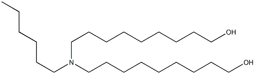 9,9'-(Hexylimino)bis(1-nonanol) Struktur