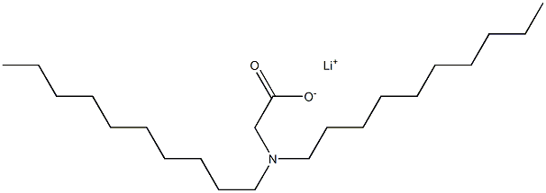 N,N-Didecylaminoacetic acid lithium salt Struktur