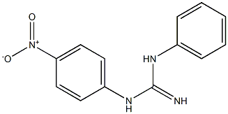 N-(4-Nitrophenyl)-N'-(phenyl)guanidine Struktur