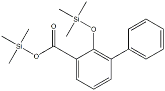 3-Phenyl-2-(trimethylsilyloxy)benzoic acid trimethylsilyl ester Struktur