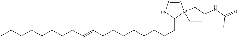 1-[2-(Acetylamino)ethyl]-1-ethyl-2-(9-octadecenyl)-4-imidazoline-1-ium Struktur