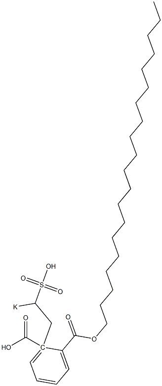 Phthalic acid 1-icosyl 2-(2-potassiosulfoethyl) ester Struktur