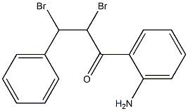 1-(2-Aminophenyl)-2,3-dibromo-3-phenylpropan-1-one Struktur