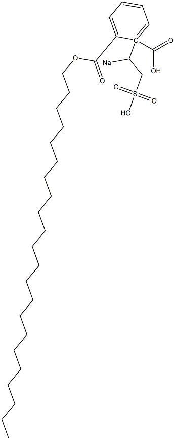 Phthalic acid 1-docosyl 2-(1-sodiosulfoethyl) ester Struktur