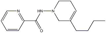 1-(2-Pyridylcarbonylamino)-5-butyl-1,2,3,6-tetrahydropyridine Struktur